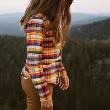 Load image into Gallery viewer, Mountain Shirt - Plaid Flannel - Women's